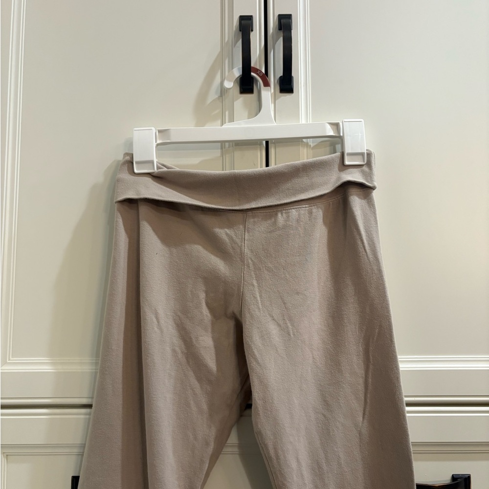Brandy Melville Tan Fold-over yoga pants - Picture 3 of 4
